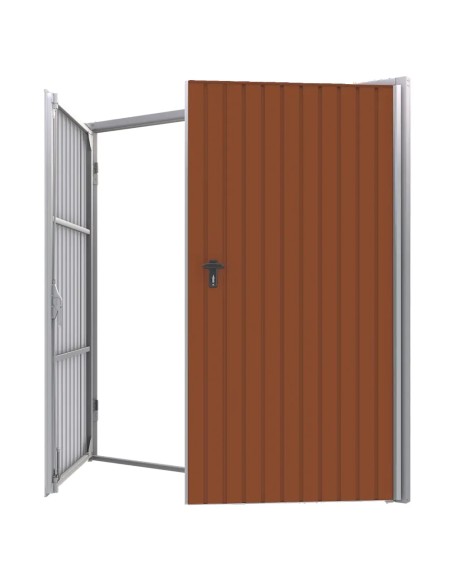 Staal Garagendeur Draaipoorten - 290 x 300 cm - RAL 8004