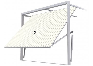 Staal Garagendeur Kantelpoort - Breedte 200 cm x Hoogte: 200-300 cm