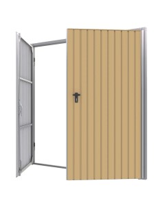 Staal Garagendeur Draaipoorten - 220 x 260 cm - RAL 1002