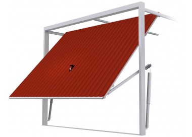 Staal Garagendeur Kantelpoort - Breedte 270 cm x Hoogte: 200-270 cm