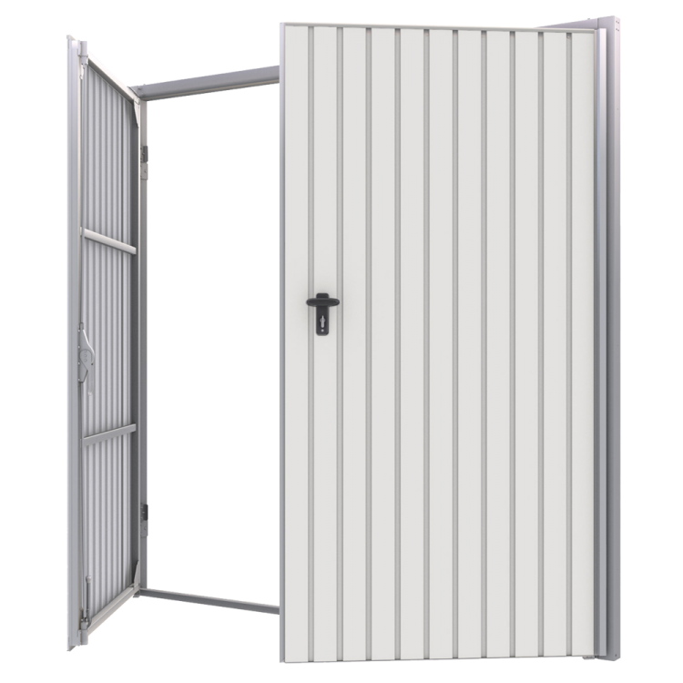 	Staal Garagendeur Draaipoorten - Breedte: 200 cm x Hoogte: 200-300 cm	