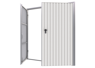 	Staal Garagendeur Draaipoorten - Breedte: 200 cm x Hoogte: 200-300 cm	