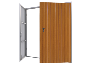 Staal Garagendeur Draaipoorten - Breedte: 280 cm x Hoogte: 200-300 cm