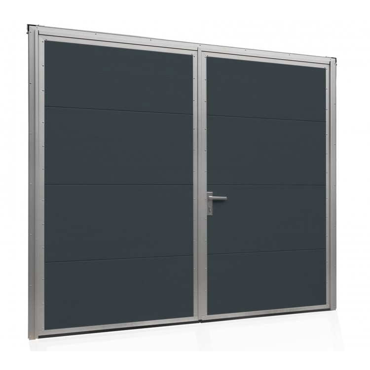 Aluminium Garagendeur Draaipoorten met een Poortpaneel 220 x 212,5 cm
