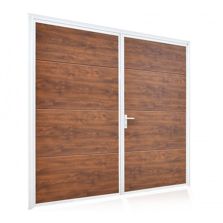 Aluminium Garagendeur Draaipoorten met een Poortpaneel 240 x 212,5 cm