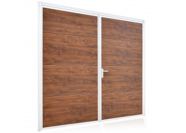 Aluminium Garagendeur Draaipoorten met een Poortpaneel 240 x 212,5 cm
