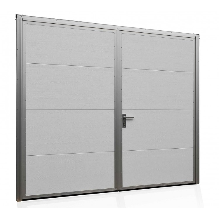 Aluminium Garagendeur Draaipoorten met een Poortpaneel 250 x 200 cm