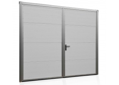 Aluminium Garagendeur Draaipoorten met een Poortpaneel 250 x 200 cm