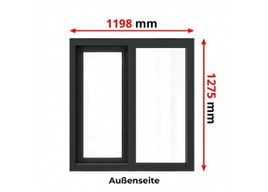 Aluminium Schuif Kozijnen 1198 x 1275 mm MB-77HS