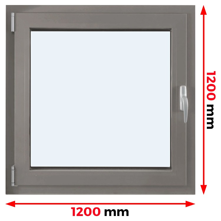 Aluminium Kozijnen 1200 x 1200 mm MB-70 - DRAAI