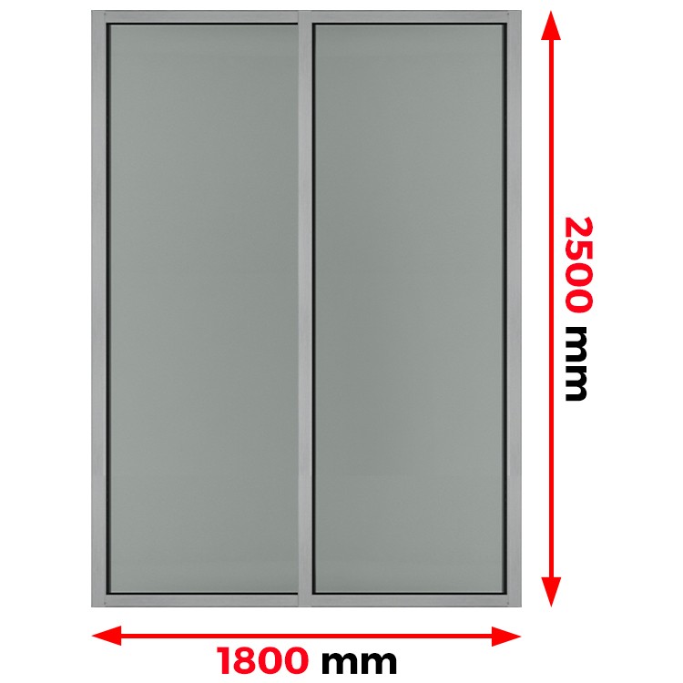 Brandwerende Aluminium Kozijnen Ei60 - 1800 x 2500 mm MB-78Ei