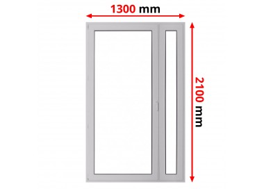 Balkondeuren Tuindeuren Kunststof Kozijnen 1300 x 2100 mm