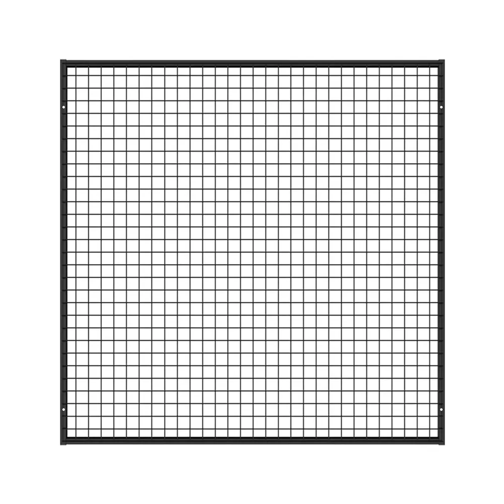 Afbeelding van een loftrooster met afmetingen van 122 &times; 122 cm