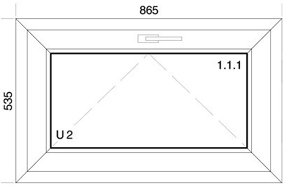 865 x 535 mm schema