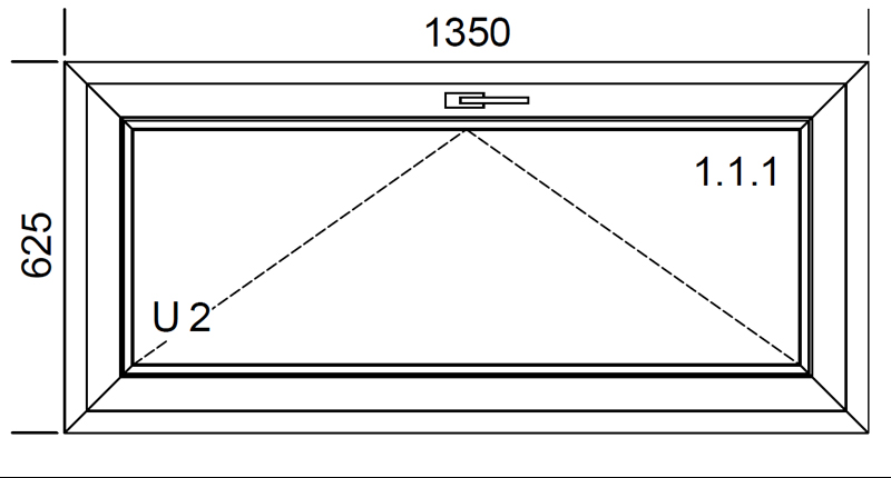 1350 x 625 mm schema