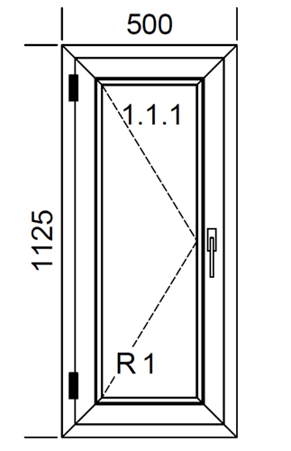 500 x 1125 mm schema