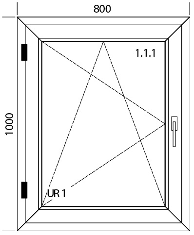 800 x 1000 mm schema