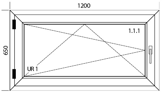 1200 x 650 mm schema