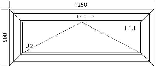1250 x 500 mm schema