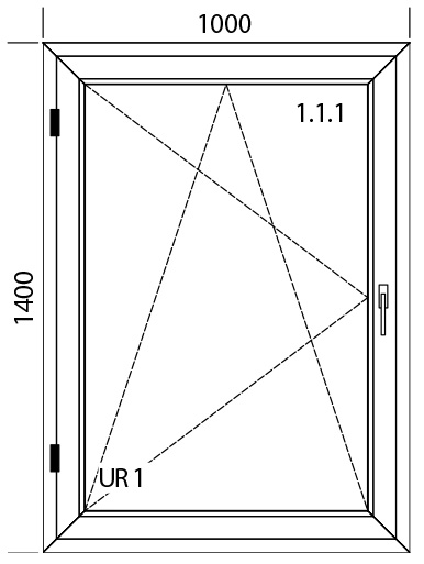 1000 x 1400 mm schema