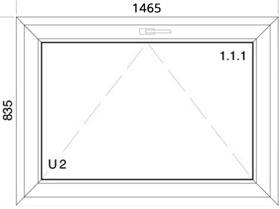 1465 x 835 mm schema