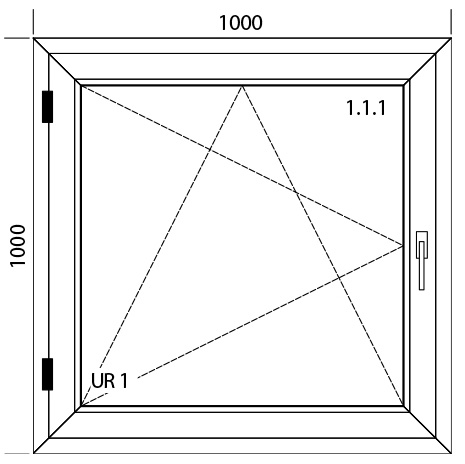 1000 x 1000 mm schema