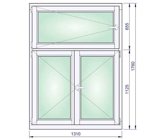 1310 x 1780 mm schema