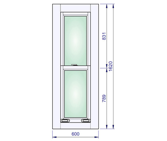 600 x 1620 mm schema