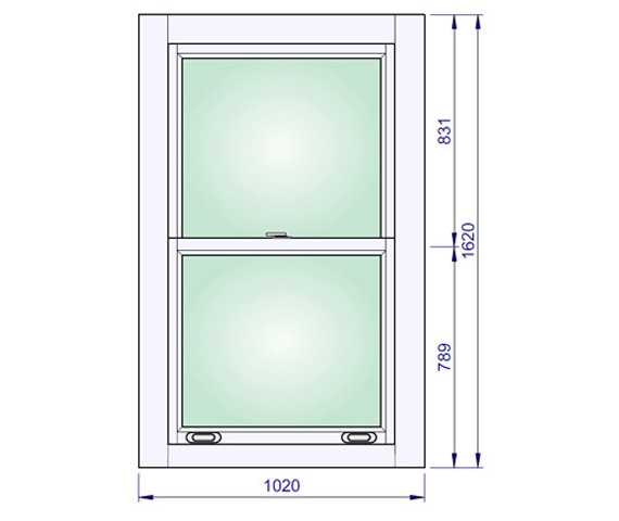 1020 x 1620 mm schema
