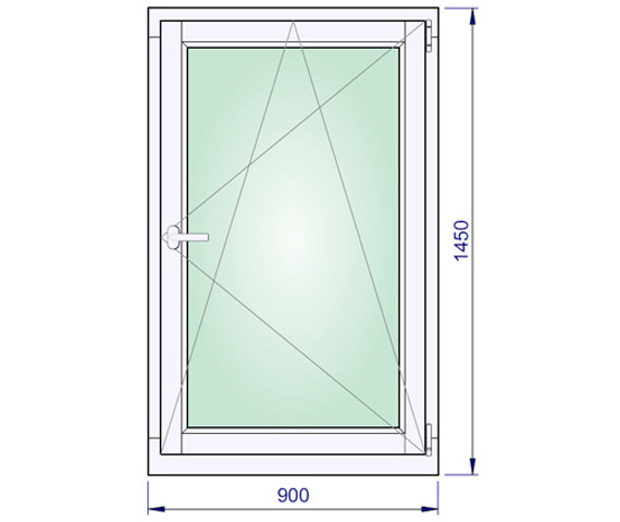 900 x 1450 mm schema