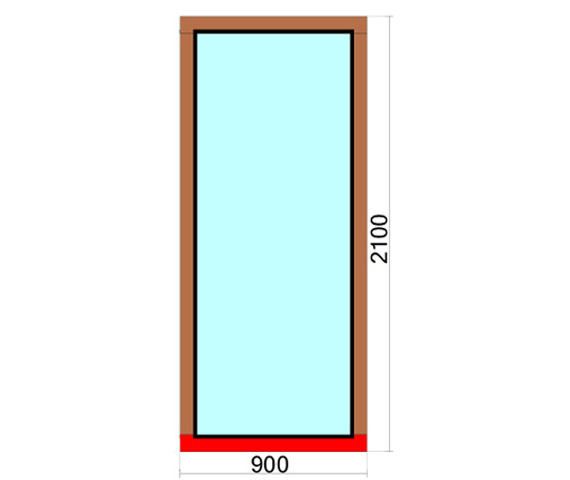 900 x 2100 mm schema