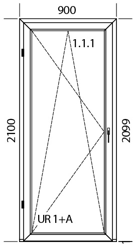 900 x 2100 mm schema