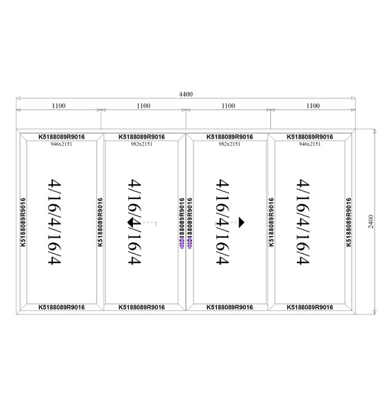 4400 x 2400 mm schema