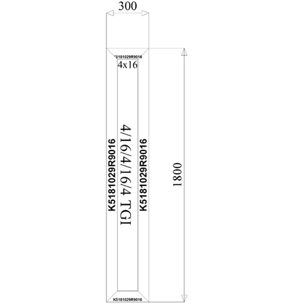 300 x 1800 mm schema