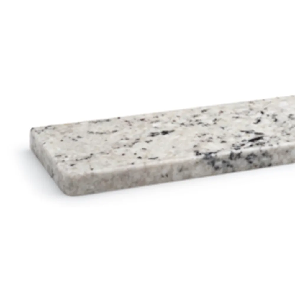 Granieten vensterbank &ldquo;Colonial White&rdquo; (100 &times; 150 mm) voor buitengebruik met een gepolijst oppervlak