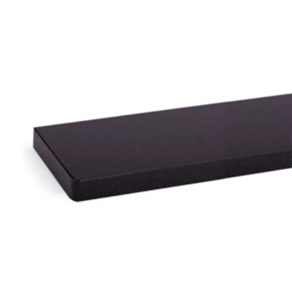 Granieten vensterbank &ldquo;Royal Black&rdquo; (100 &times; 150 mm) voor buitengebruik met een gepolijst oppervlak