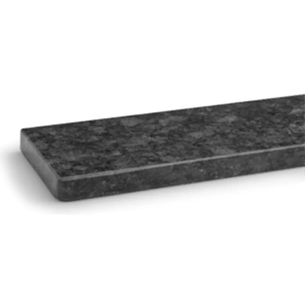 Granieten vensterbank &ldquo;Steel Grey&rdquo; (100 &times; 150 mm) voor buitengebruik met een gepolijst oppervlak