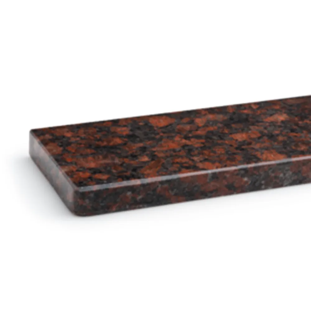Granieten vensterbank &ldquo;Tan Brown&rdquo; (100 &times; 150 mm) voor buitengebruik met een gepolijst oppervlak