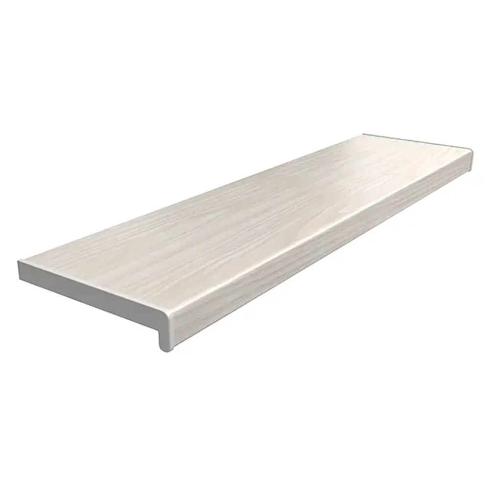 PVC binnenvensterbank in Scandinavisch Eiken met beschermfolie, met afmetingen van 100 &times; 150 mm, voor binnengebruik